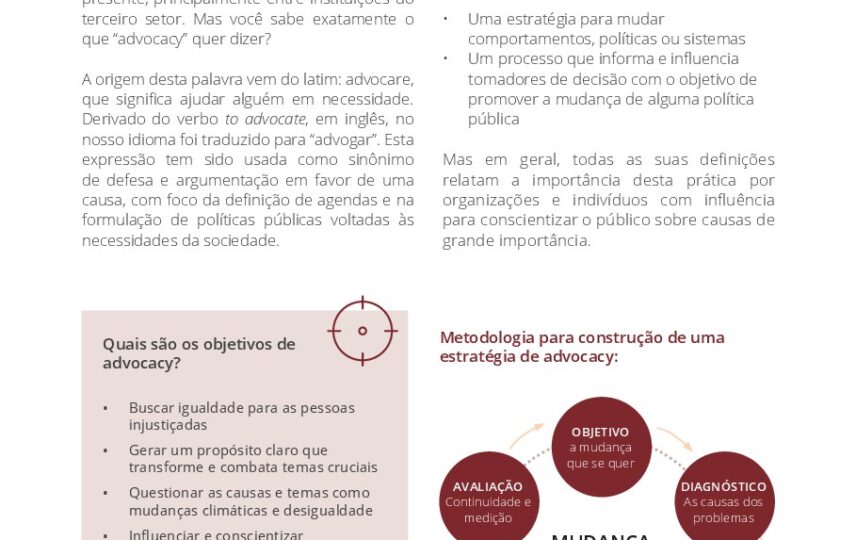 Capa: Advocacy: você sabe exatamente o que essa palavra quer dizer?